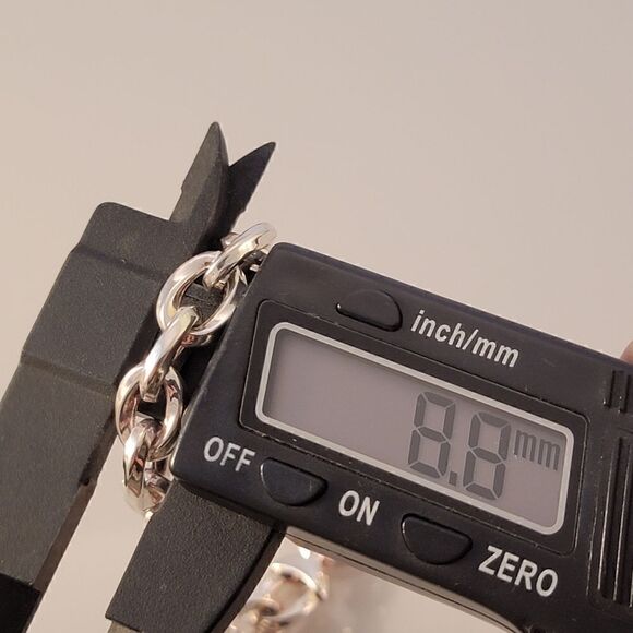 Sterling Italy Contemporary Twisted Oval Link Bracelet - Picture 6 of 10